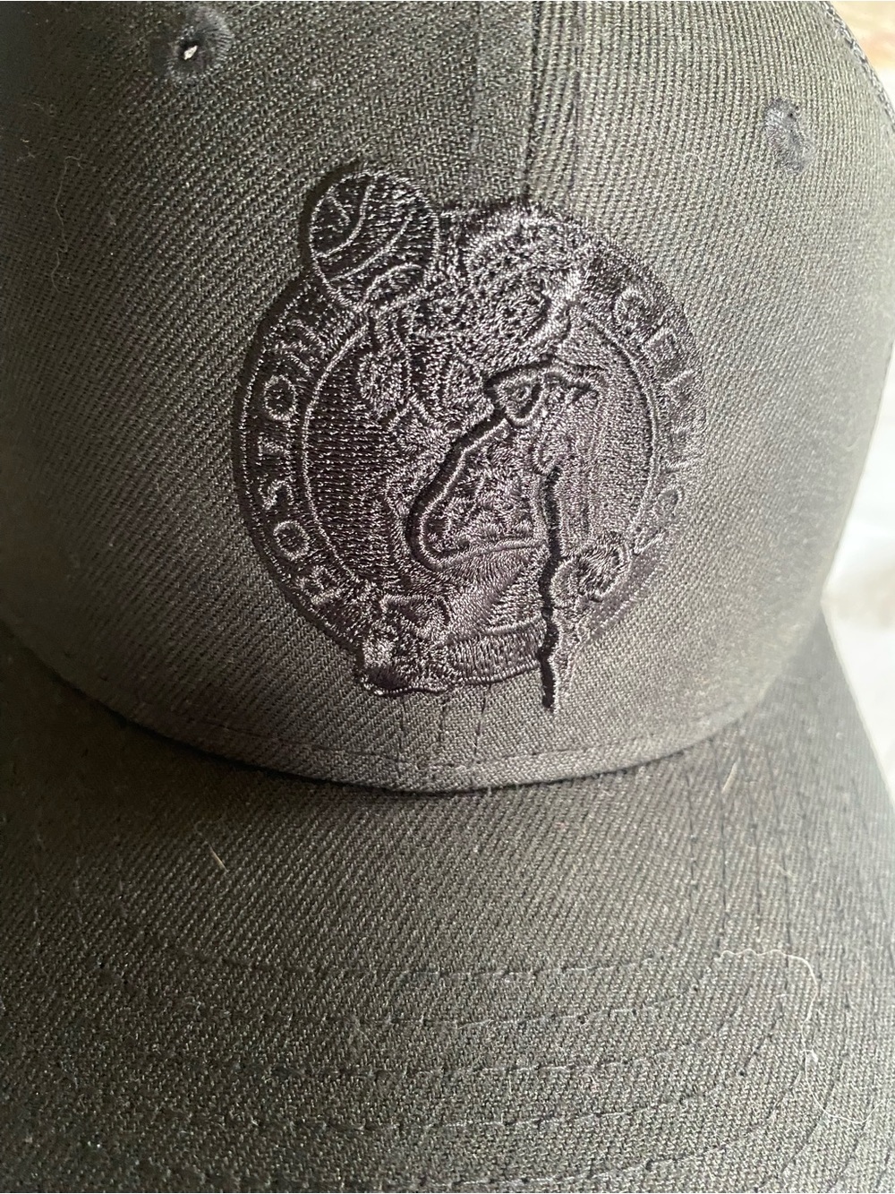 New Era Boston Celtics Black Embroidered Baseball Cap